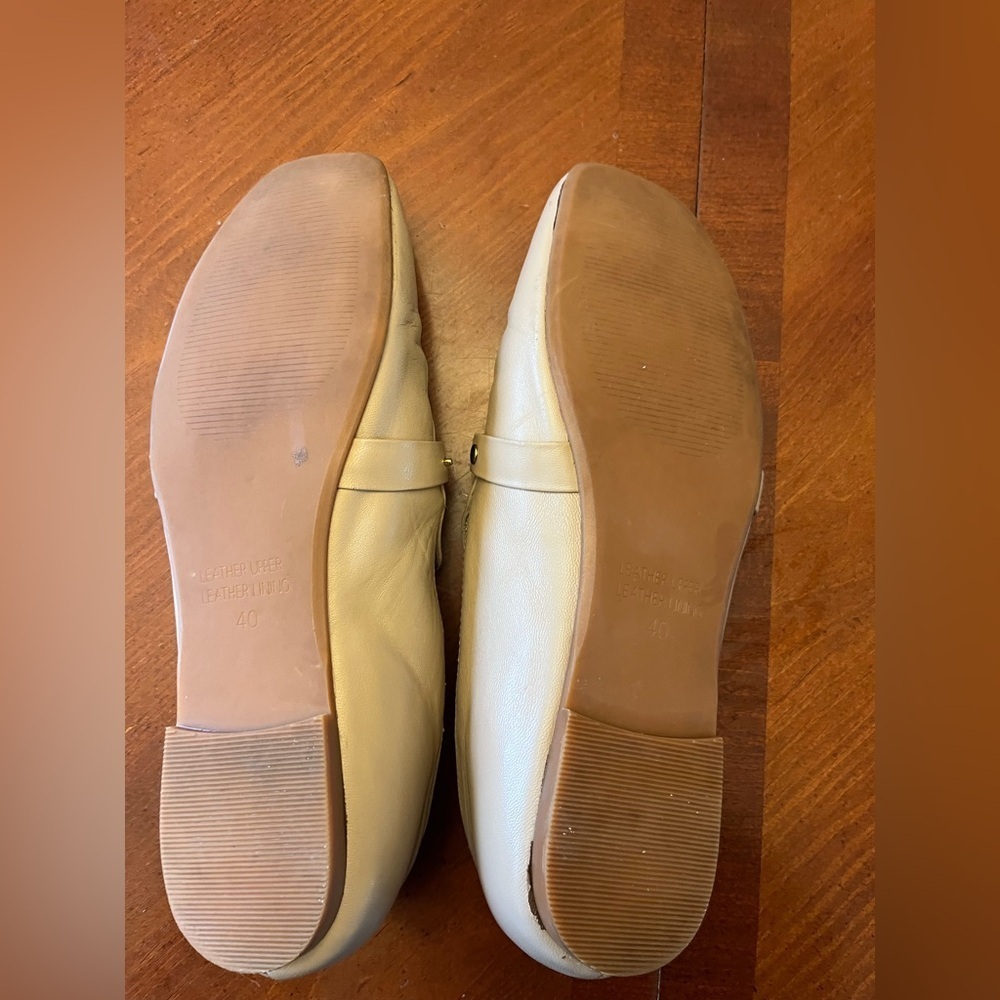 Genuine leather nude horsebit loafer shoe size 9 VINTAGE 90s - Picture 6 of 7